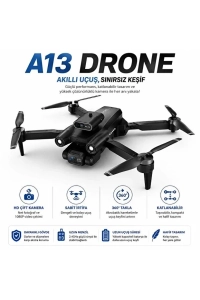 A13 HD Çift Kameralı Katlanabilir Drone 1080P FPV Mini Drone 360° Takla Sabit İrtifa Uzaktan Kumandalı